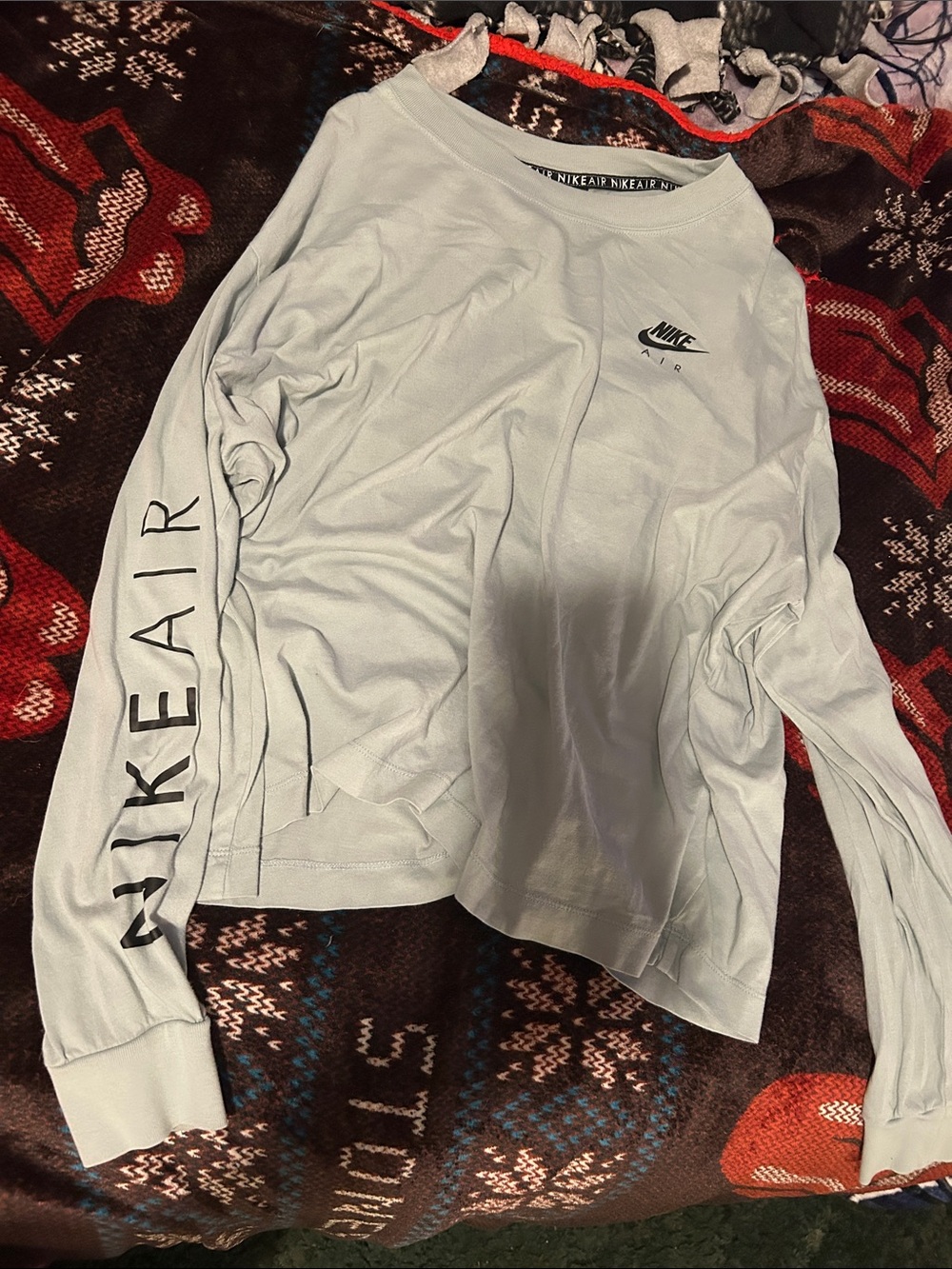 Nike Women's Long Sleeve Crew Top - Pale Gray